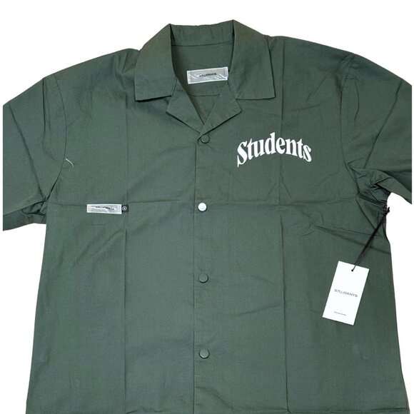STUDENTS Golf Dark Green Button-Up Polo – XL & XXL | Streetwear - Picture 1 of 2